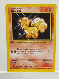 VULPIX 1999 Pokemon French 1st Edition Goupix #68/102 Base Set WOTC - Image 1