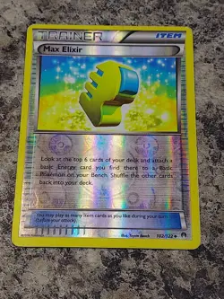 Max Elixir - 102/122 XY BREAKPoint - Pokemon Reverse Holo Foil Rare - Image 1