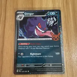 Pokemon Gengar 057/091 Cosmos Holo Stage 2 130HP Trick or Trade 2024 Holo - Image 1
