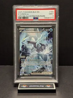 2025 Pokemon Blk En-Black Bolt Special Illustration Rare Kyurem Ex #165 PSA 9 - Image 1