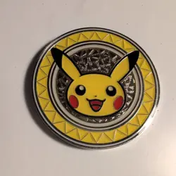 Pikachu Metal Coin Pokemon TCG XY Premium Trainer's Collection Box 2017 - Image 1