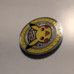 Pikachu Metal Coin Pokemon TCG XY Premium Trainer's Collection Box 2017 - Image 4