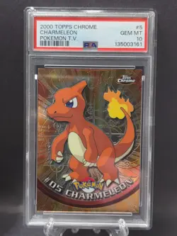 PSA 10 CHARMELEON #5 TOPPS CHROME POKEMON T.V. 2000 - Image 1