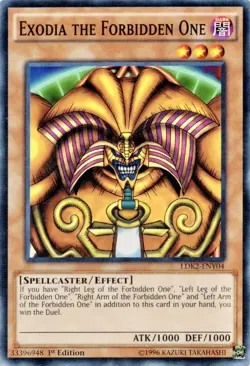 Yugioh! LP Exodia the Forbidden One - LDK2-ENY04 - Common - 1st Edition Lightly - Image 1