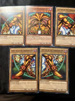 | Yugioh Exodia The Forbidden One FULL 5 Card Set LDK2-ENY04-08 Common LP - Image 4