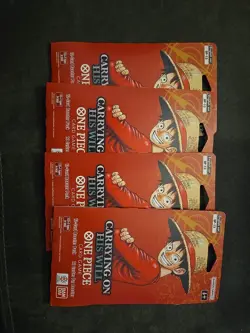 One Piece (OP-13) Carrying on His Will Sleeved Booster Packs Lot of 5 Bandai New - Image 1