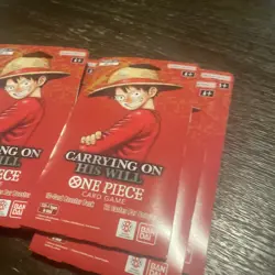 One Piece OP-13 Carrying on His Will Sleeved Booster Packs Lot of 5 Bandai New - Image 4