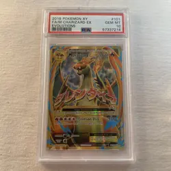 PSA 10 Gem Mint MEGA M CHARIZARD 101/108! POKEMON XY Evolutions FULL ART Ex HOLO - Image 1