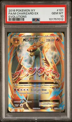 M Charizard EX 101/108 Mega Pokemon XY Evolutions 101 GEM MINT PSA 10 - Image 1
