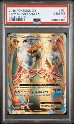 Pokemon M Charizard EX 101/108 PSA 10 Gem Mint XY Evolutions Holo FA Mega Full - Image 1