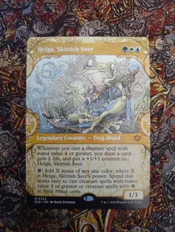 Helga, Skittish Seer (Showcase) - MTG - Bloomburrow Regular - NM - Image 1