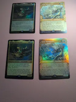 Helga Skittish Seer Bloomburrow Lot of 4 Extended And Regular, Foil And Non-Foil - Image 1