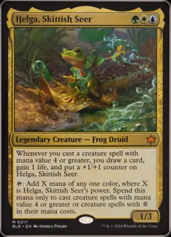 MTG - Bloomburrow - Helga, Skittish Seer - Regular - Image 1