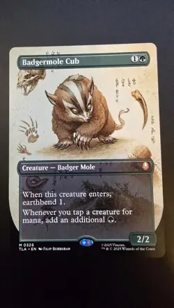 Badgermole Cub Foil (Borderless) M Avatar: The Last Airbender 326 NM - Image 1