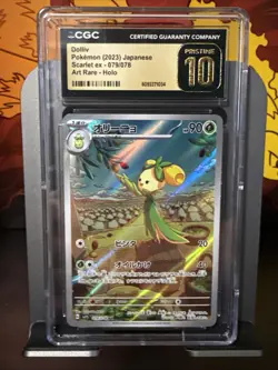 CGC Pristine 10 Dolliv 079/078 AR Art Rare Scarlet EX sv1S Pokemon Card - Image 1
