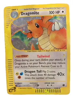 Pokemon Dragonite 009/165 Expedition Base Set Holo Rare 100 HP English Card - Image 1