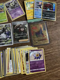 Pokemon Card Lot Mainly Holos + Gold Rainbow Charizard Gx - Image 2