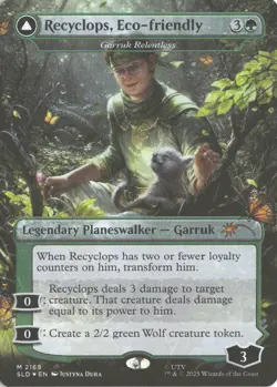 MTG Recyclops, Eco-Friendly (2169) *Non-Foil* Secret Lair: Dwight The Office NM - Image 1