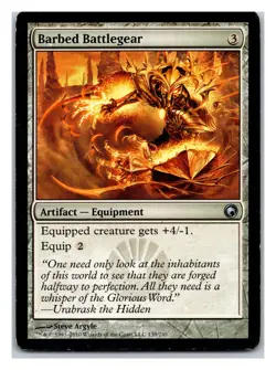 Scars of Mirrodin #139 Barbed Battlegear - Image 1