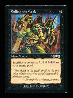 * * 1x Culling the Weak x1 * * Exodus MTG MP Moderately Played - Image 1