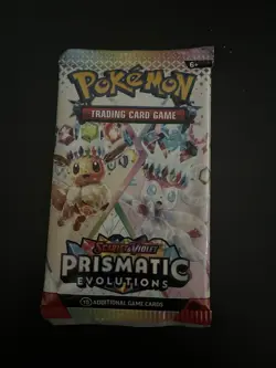 22.60g VERY HEAVY Prismatic Evolutions Pokemon Sealed Booster Pack New - Image 2