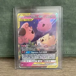 Pokemon Togepi & Cleffa & Igglybuff GX Ultra Rare Holo 143/236 SM-Cosmic Eclipse - Image 1