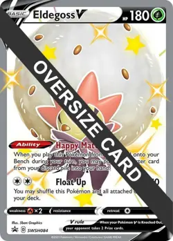 Moderately Played, English Pokemon Holo Eldegoss V - SWSH084 - Oversized Promo - Image 1