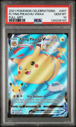 PSA 10 Flying Pikachu VMAX 007/025 Pokemon Celebrations FULL ART GEM MINT - Image 1