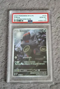 Pokemon TCG Zorua 075/064 Illustration Rare Shrouded Fable Graded PSA 10 - Image 1