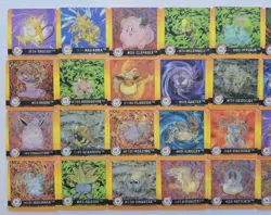 1999 LOT OF 40 COMPLETE SET POKEMON PREMIERE EDITION ART BOX #1-#40 EEVEE - Image 2