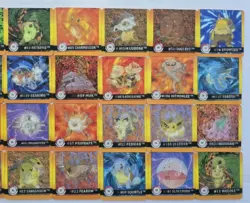1999 LOT OF 40 COMPLETE SET POKEMON PREMIERE EDITION ART BOX #1-#40 EEVEE - Image 3