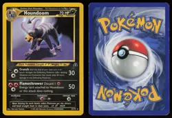 Houndoom 23/75 Rare Neo Discovery Pokemon - Image 3