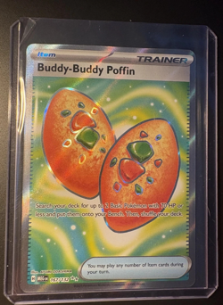 TCG Pokemon Buddy-Buddy Poffin 167/132 Mega Evolution NM (SKU 1-1) - Image 1