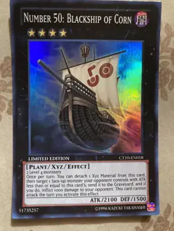 Yugioh TCG Number 50: Blackship Of Corn CT10-EN018 Holo Limited Edition - Image 1