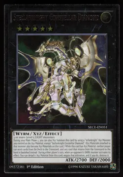 Stellarknight Constellar Diamond SECE-EN051 Ultimate Rare 1st Edition Yu-Gi-Oh - Image 1