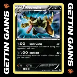 Krookodile - 127/124 - Shiny Rare - Dragons Exalted - Pokemon Card - MP - Image 1