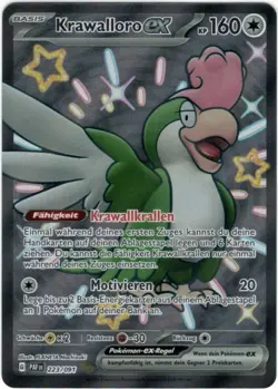 Pokemon Krawalloro ex Shiny Full Art Paldeas Schicksale PAF 223/091 NM Deutsch - Image 1