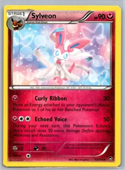 Sylveon 72/111 Pokemon Card Regular Non-Holo Rare XY Furious Fists - Image 1