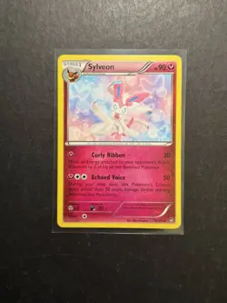 Sylveon 72/111 Pokemon Card Regular Non-Holo Rare XY Furious Fists PTCG - Image 1