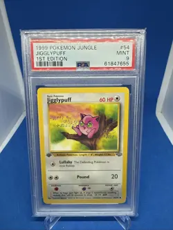 1999 Pokemon Jungle 1st edition PSA 9 Jigglypuff #54 TCG Trading Card - Image 1