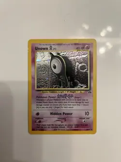 Pokemon Unown TCG Neo Discovery Holo Rare Card 14/75 - Image 1