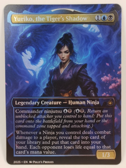 Yuriko, the Tiger's Shadow FOIL Proxy Playtest Card with Custom Fantasy Art - Image 4