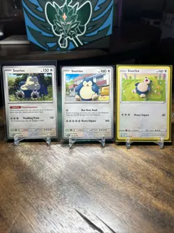 Pokemon Card Lot - Snorlax - Twilight Masquerade/151/Crown Zenith - Lp - Image 1