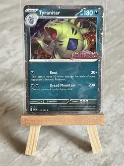 Pokemon TCG *STAMPED* Tyranitar 135/193 Paldea Evolved Misc. Cards - NM - Image 1