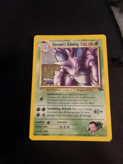 Giovanni's Nidoking 7/132 Gym Challenge Holo Rare 120 HP Pokemon TCG Card - Image 1