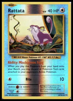 Rattata 66/108 XY - Evolutions Reverse Holo Pokemon Card | NM - Image 1