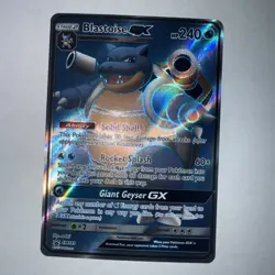 Pokemon TCG Blastoise GX Holo Ultra Rare SM189 Promo 2019 NM - Image 1