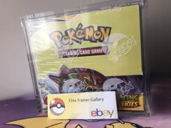 Pokemon Sword & Shield Evolving Skies Booster Box (w/ acrylic case, small tear) - Image 1