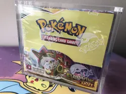 Pokemon Sword & Shield Evolving Skies Booster Box (w/ acrylic case, small tear) - Image 2