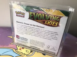 Pokemon Sword & Shield Evolving Skies Booster Box (w/ acrylic case, small tear) - Image 4